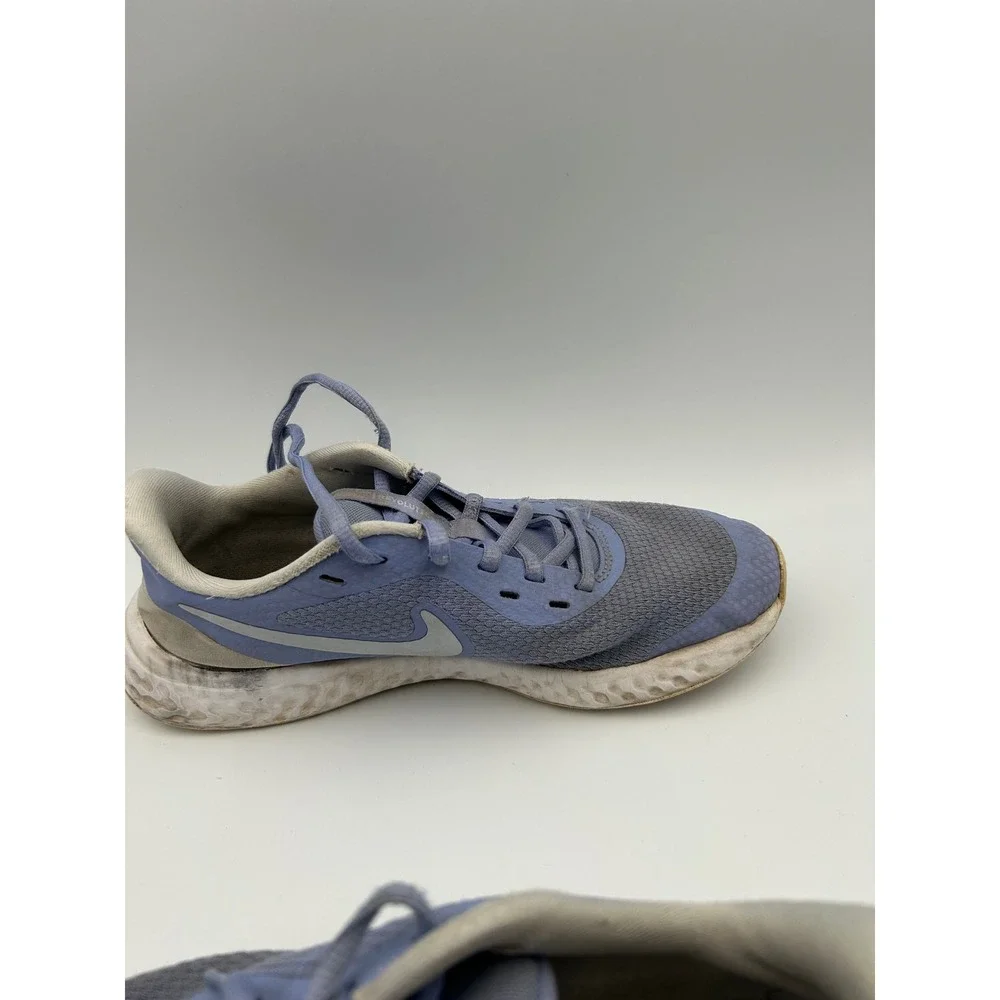 Nike Revolution 5 Purple Grey Running Shoes BQ5671-500 Kids Size 5Y Womens 6.5